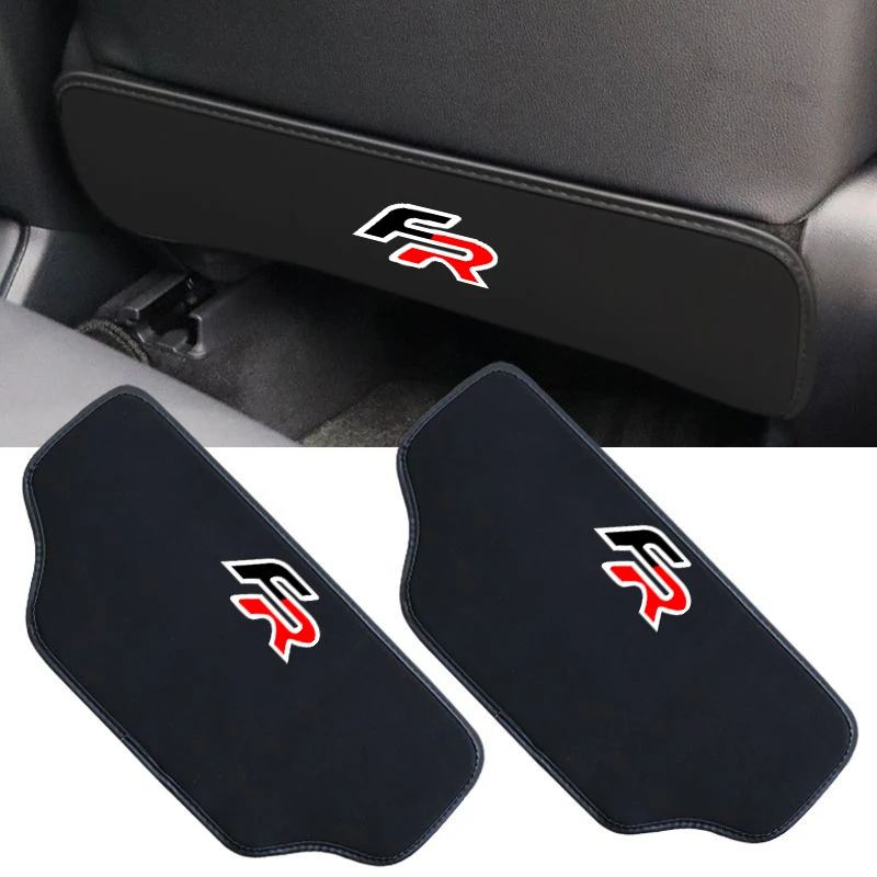 

Car Leather Anti Kick Pad Seat Back Protector Anti Dirty Mat For Seat Leon FR FR+ Cupra Ibiza Altea Exeo Formula Racing Alhambra