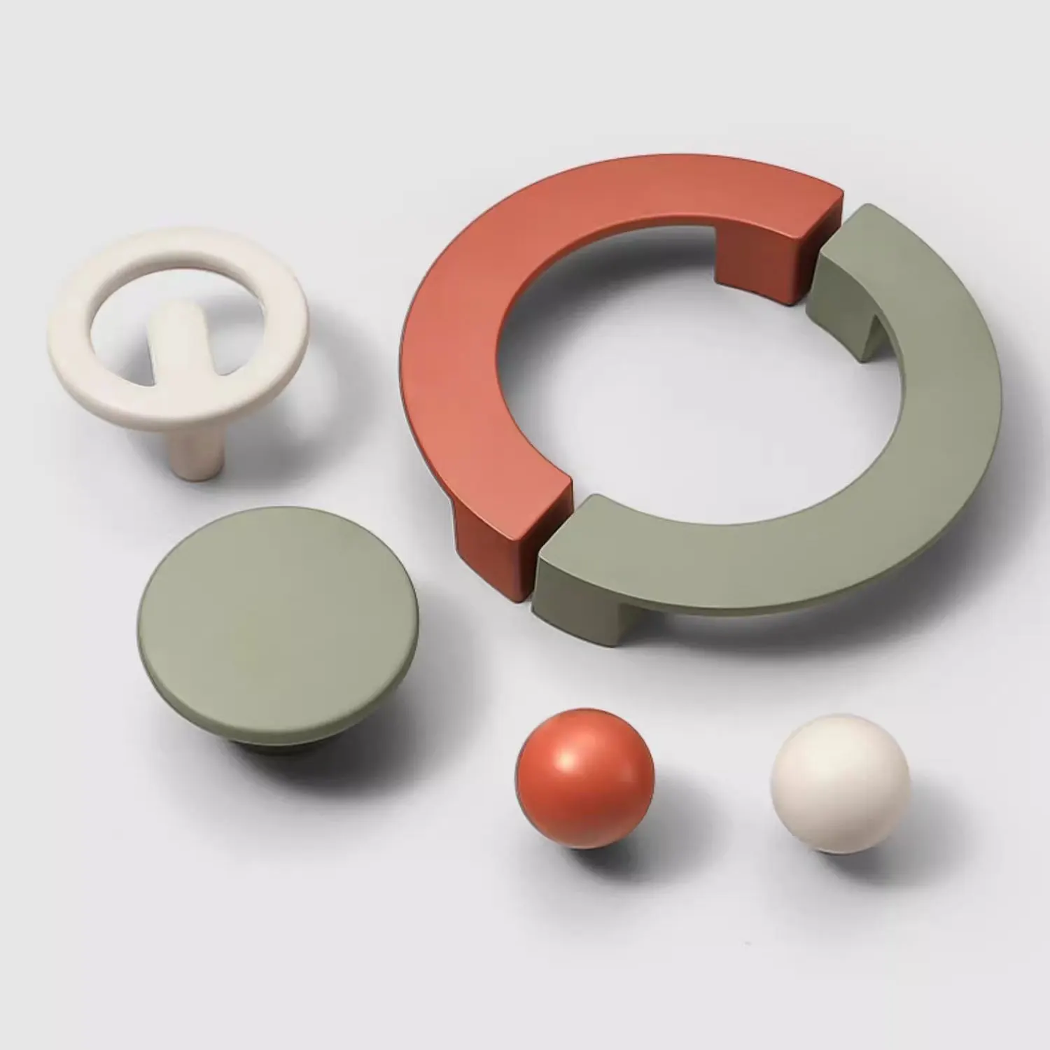 1 PC Modern Simple Colorful Cabinet Handles Home Decor Wardrobe Pulls for Children\'s Room Zinc Alloy Dresser Cupboard Door knobs