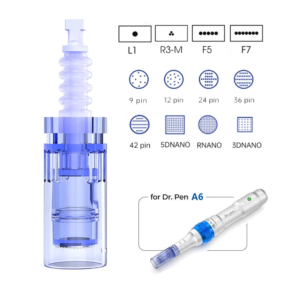 10 pieces Dr. Pen A6 Original Replacement Cartridges - Replacement Parts for Derma pen A6