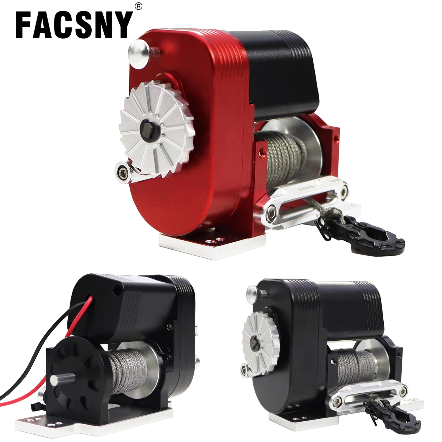 Cabrestante Vertical de aluminio 1/10 simulado 8274, 6-12,4 V, 50 libras de capacidad de carga para RC Crawler AXIAL SCX10 TRX4 RC4WD, pieza de mejora