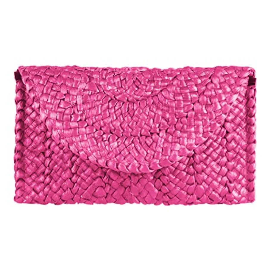 

Straw Clutch Purses for Women Summer Beach Bags Envelope Woven Clutch Handbags