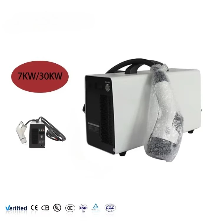 Amppal KY-AC New 7KW/30KW Portable Fast DC EV Charging Station IP54 Protection CCS1/CHAdeMO/Ccs2/GB/T Interfaces for Home