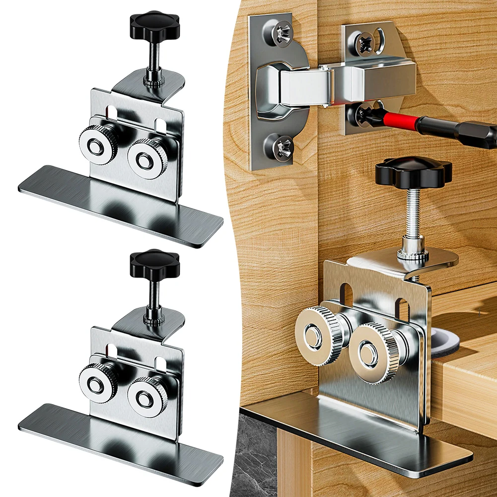 Quick-Install Cabinet Door Installation Tool Adjustables Cabinet Door Installation Positioner Hardware Jig for Door Handles/Pull