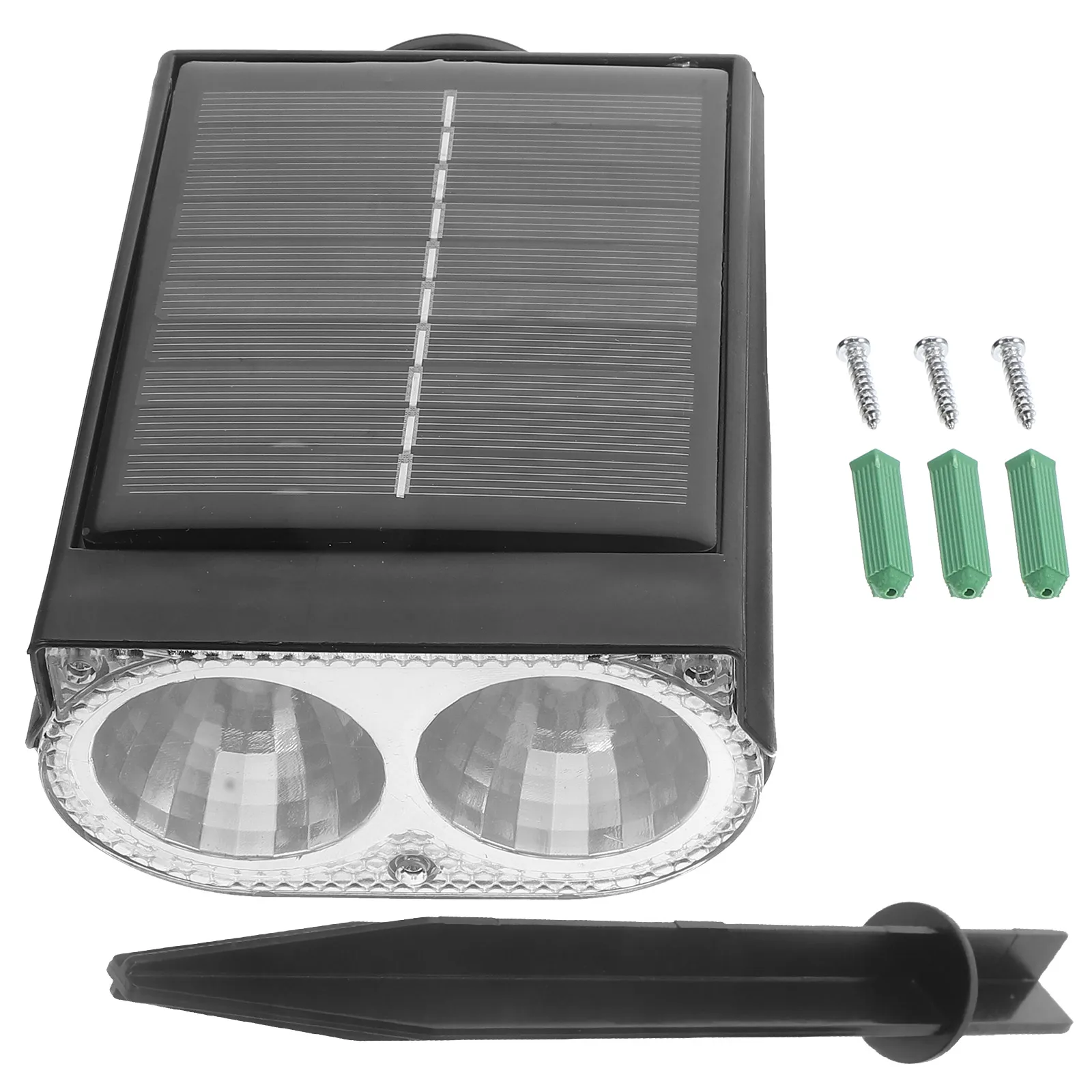 

2pcs Solar Waterproof LED Garden Lighting Outdoor Decorative Led Outdoor Spotlight For Decorations Light Tree Lights 2LED White