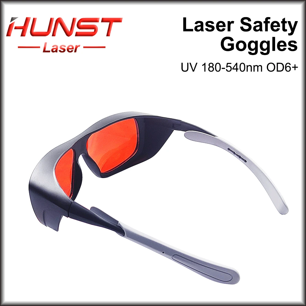 Imagem -03 - Óculos de Proteção para Laser Hunst Óculos de Proteção de Tamanho Médio Proteção para Laser uv e Verde Óculos de Segurança 355 532nm