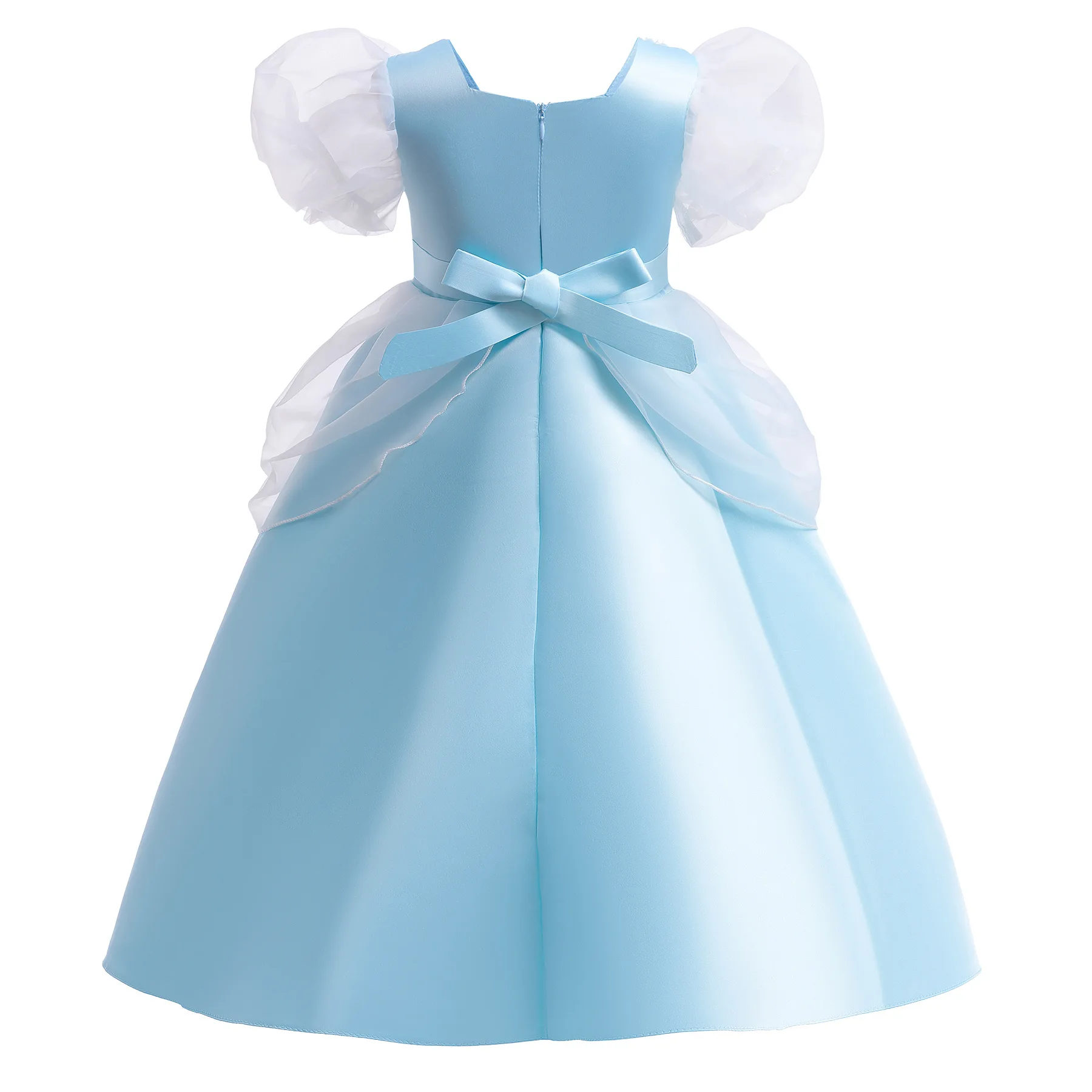 Vintage Flower Girl Costume Christmas Princess Dress for Girls Elegant Christmas Evening Party Dresses Wedding Gown 3-12 Years