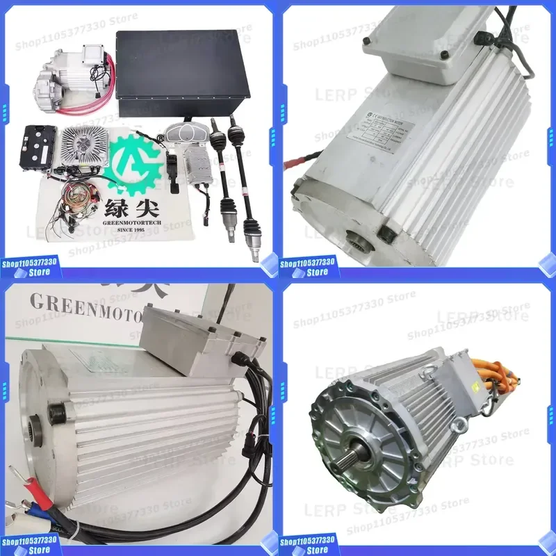 Retro Two Door Hatchback Electric Car Motor Conversion Kit With Lithium Battery Pack For Old Vehicle Remodeling Project