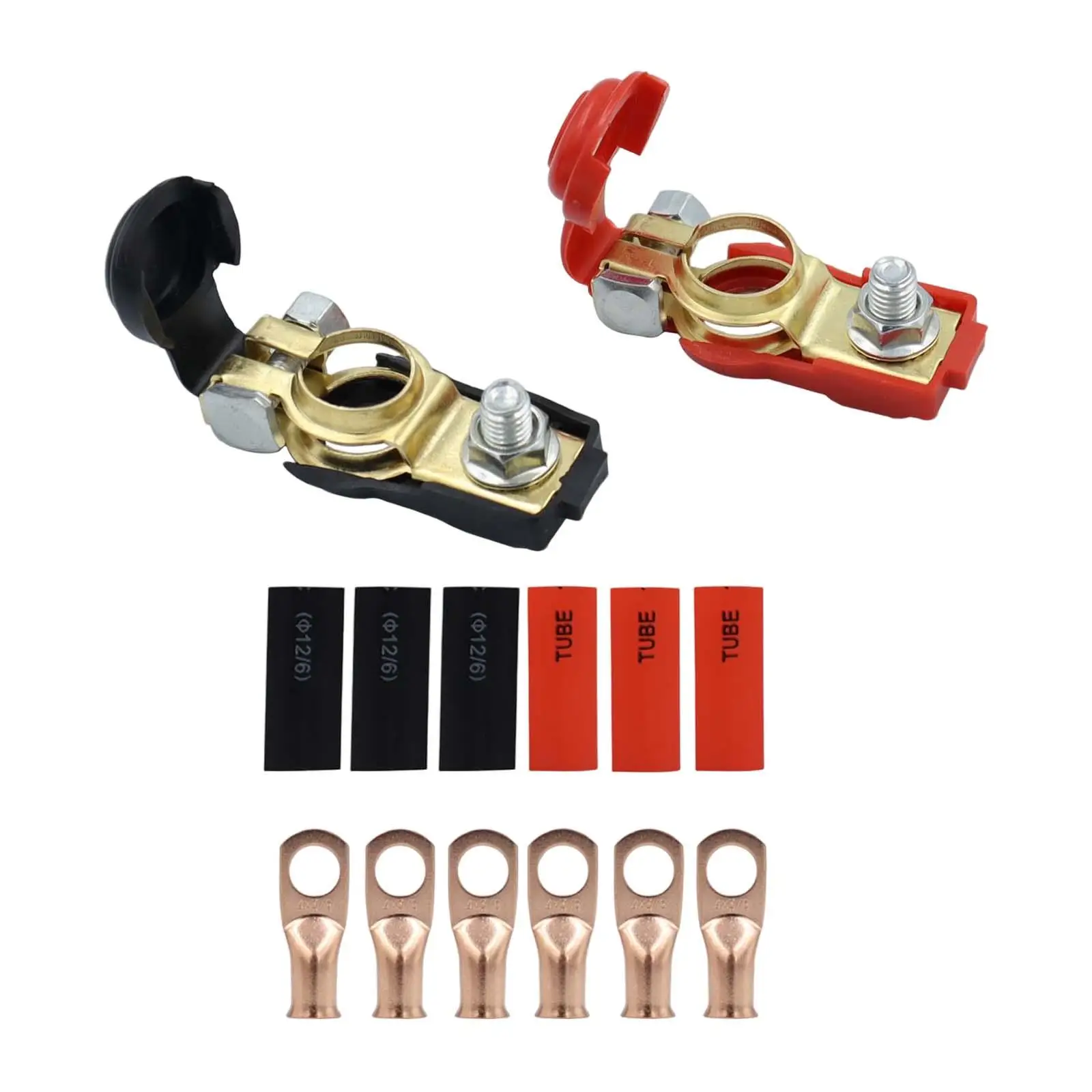 1 Pair Battery Terminal Connectors Battery Cable Ends for Motorhomes