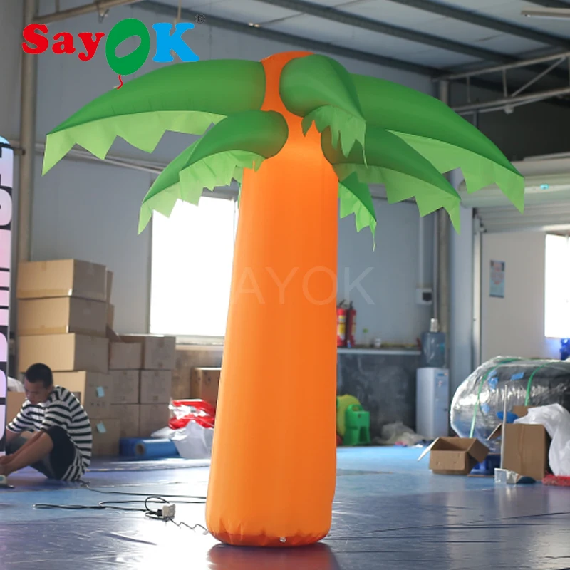 2m Inflatable Tree Model Lighting Coconut Tree With Led Lights Decorations For Event Wedding Party Show Decoration