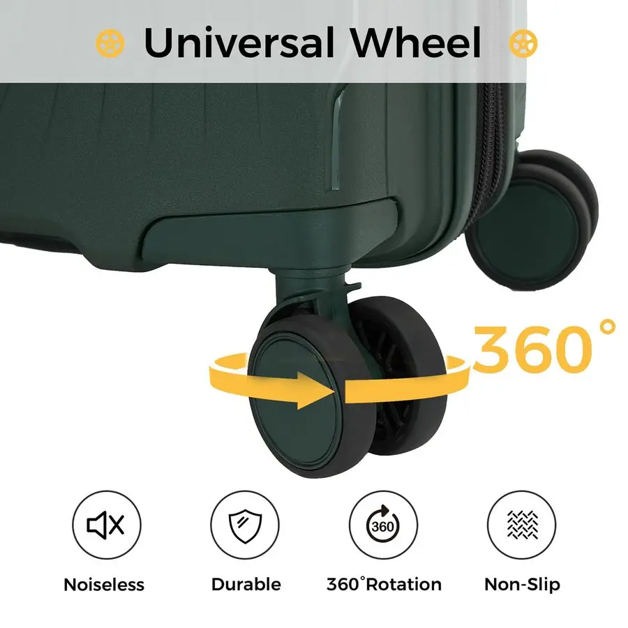 インチ拡張可能機内持ち込み荷物、ハードサイド軽量スピナースーツケースTSAロック、22x14x9航空会社承認ハードシェル拡張可能