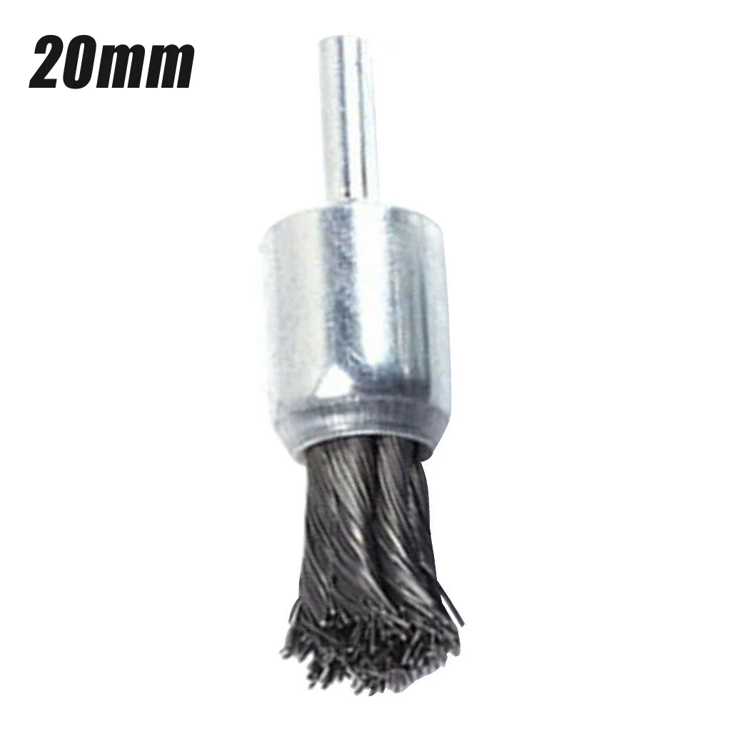 1pcs 25mm/20mm Knot Wire End Brush 70mm Steel Rust Removal Paint Drill Bit Accessory For Rust Dirt Scale Paint Welding Seam