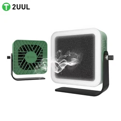 2UUL Aiolos Cooling Fan With Lighting + Smoke Extraction Function For Phone Motherboard IC Welding Repair Fast Heat Dissipation