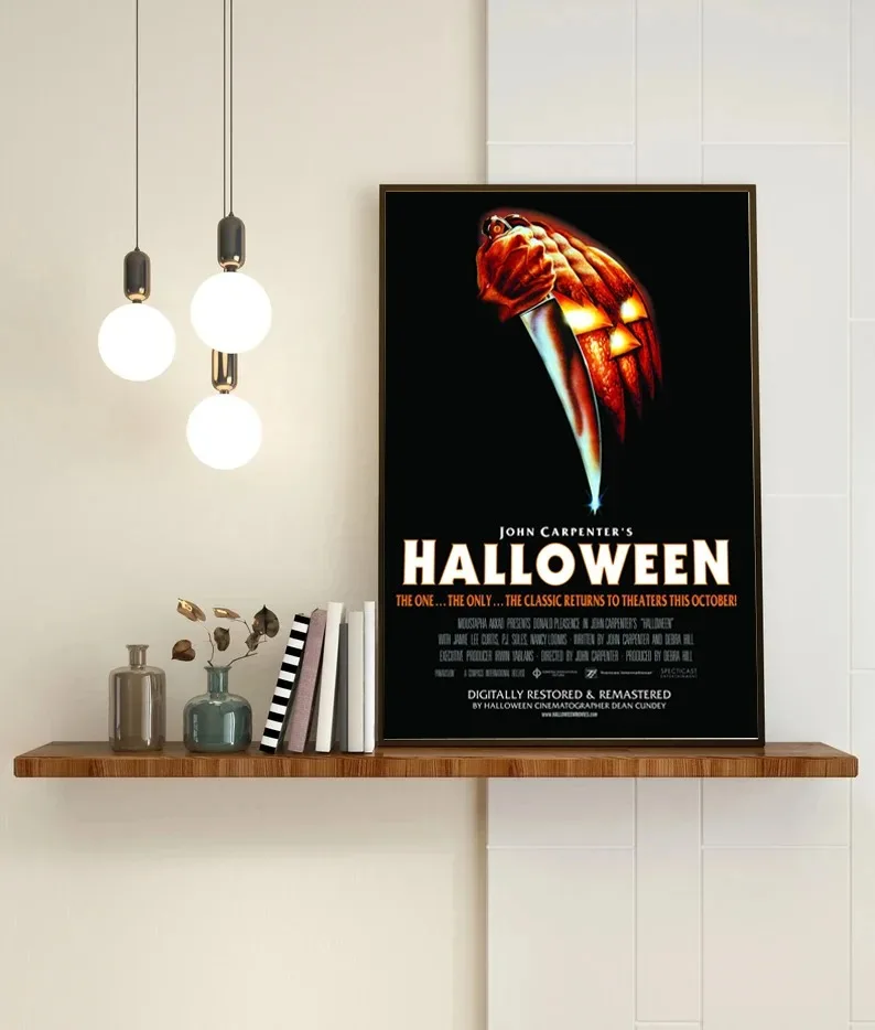 Classic Movie Film Halloween Horror Characters Poster Print Wall Art Happy Halloween Gift Decor Cover Home Decor HD Poster