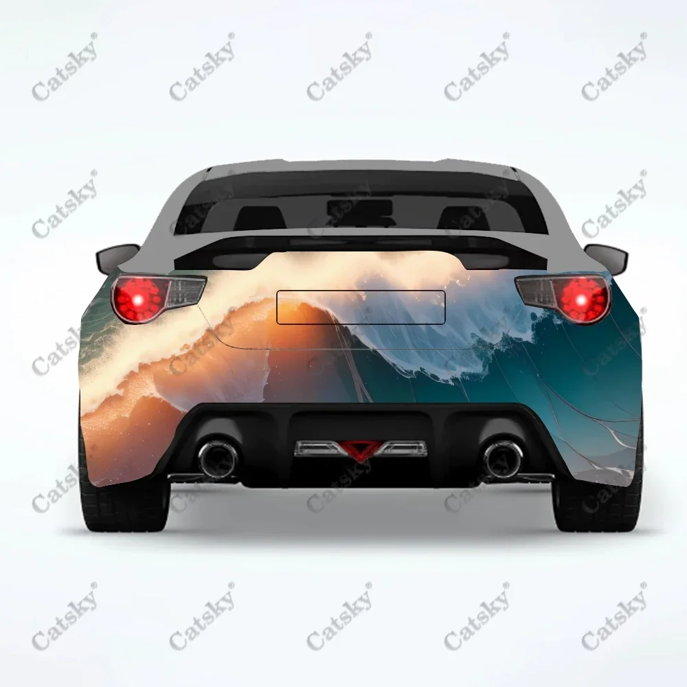 waves Car sticker rear auto package graphic appearance pain car custom decorative pattern accessories decal sticker