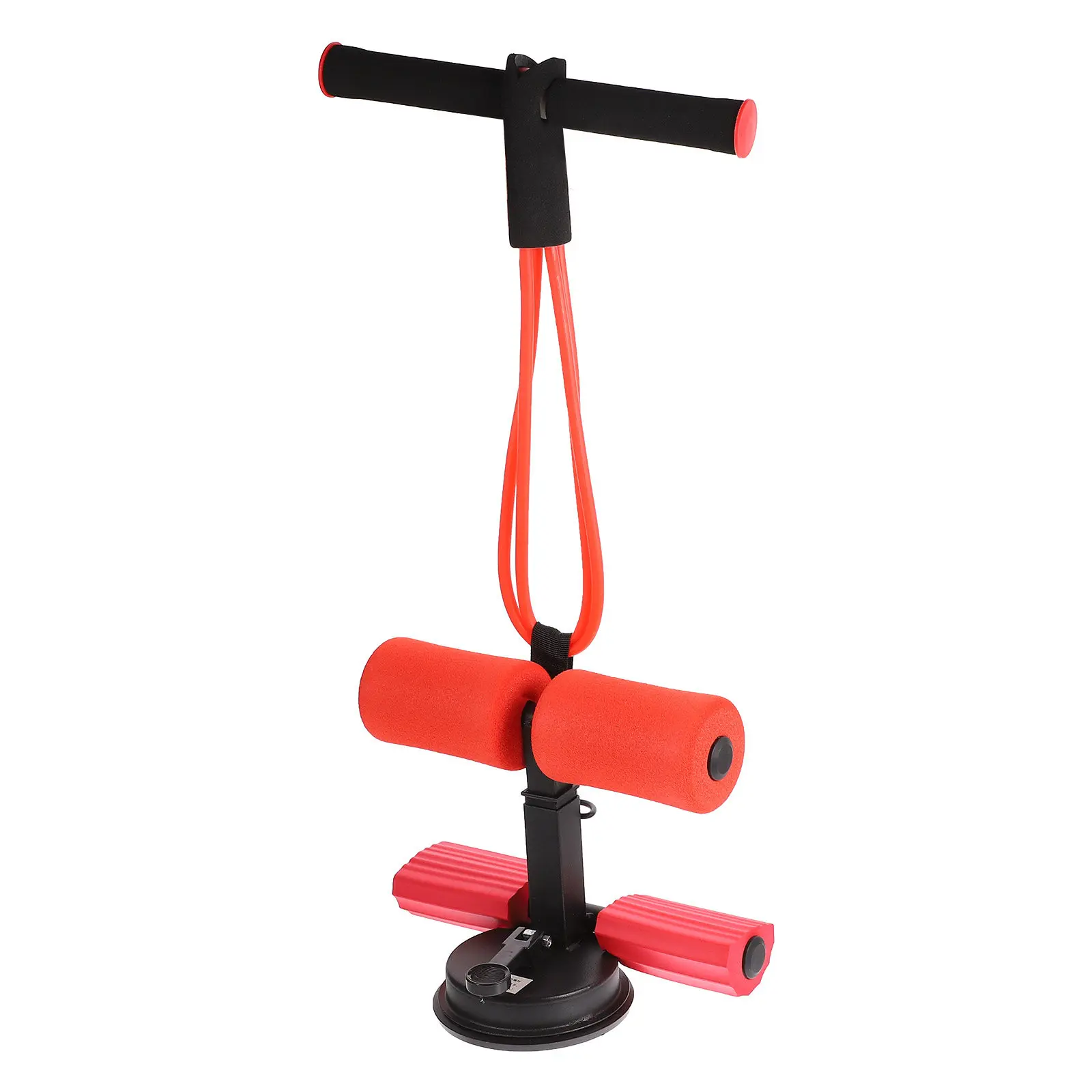 1Pcs Sit-Up Aid with 3-Position Adjustable Height Thickened Foam Handles Built-in Steel Core Portable Spring Exerciser for Home