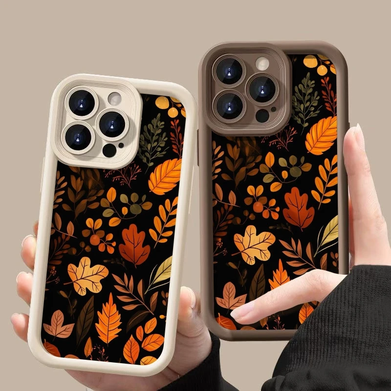 Para honra x9c x9a x8c x8b x8a x8 x7a x6b magia 6 5 400 lite 300 200 pro caso de telefone outono folhas padrão à prova de choque capa macia