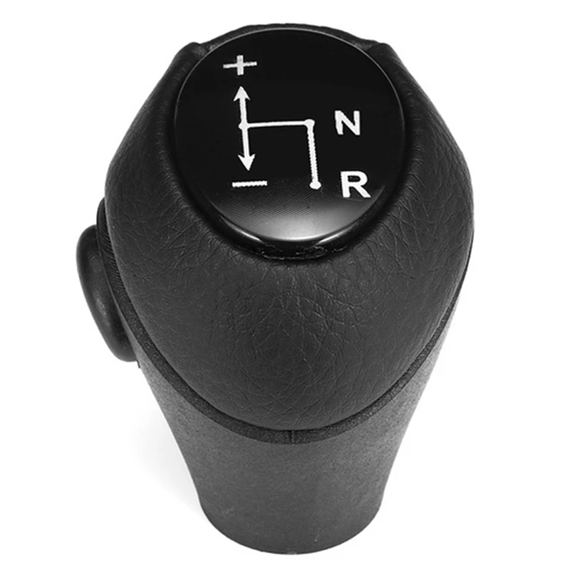 4X Auto Parts Leather Automatic Gear Shift Knob Lever Shifter For Mercedes Benz Smart Fortwo Roadster 450 451 Brabus