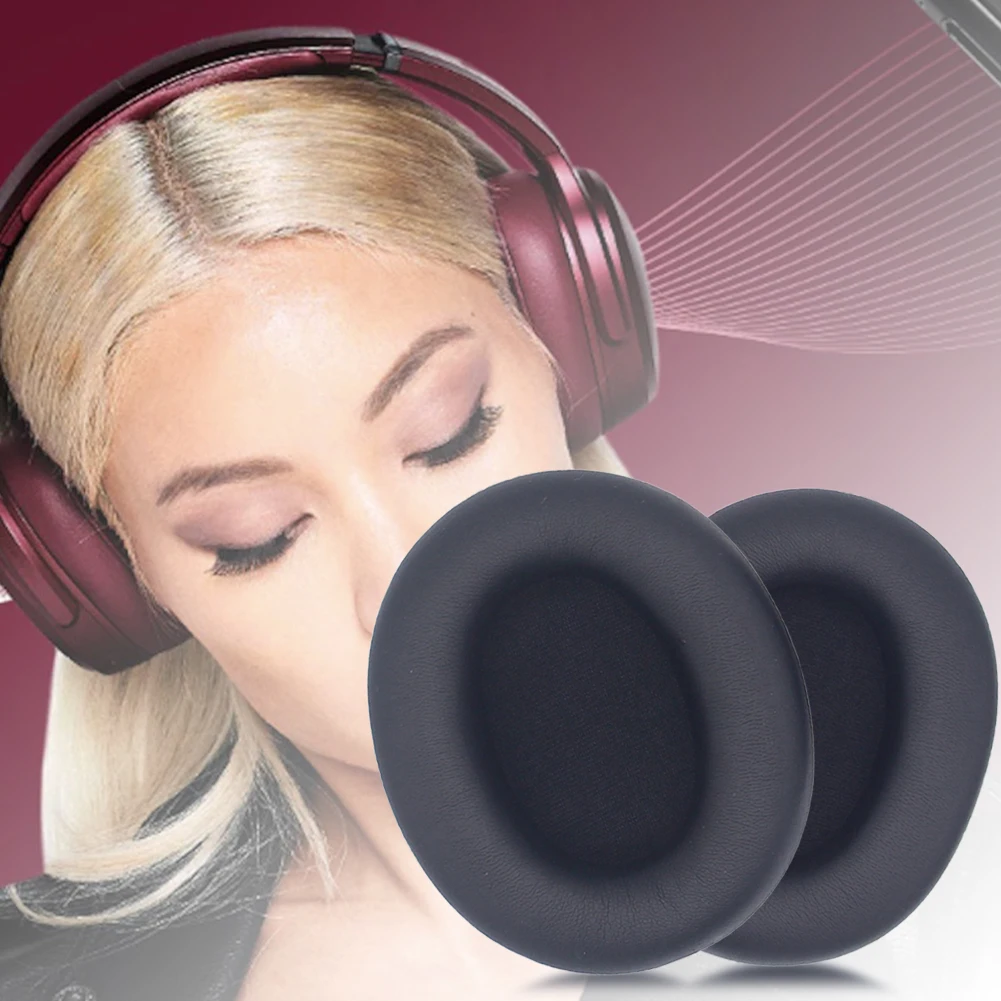 ฝาครอบป้องกันแยกเสียงรบกวนชุดหูฟังหนังเทียมฟองน้ำครอบหูฟังฟองน้ำหูฟัง AKG หูฟังสำหรับเครื่องบดลูกอมกะโหลก ANC 2