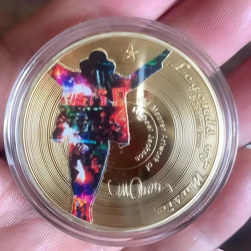 

Michael Jackson Death 10th Anniversary Metal Commemorative Medal Vintage Collectible Coin Art Craft Souvenir Gift For Fan
