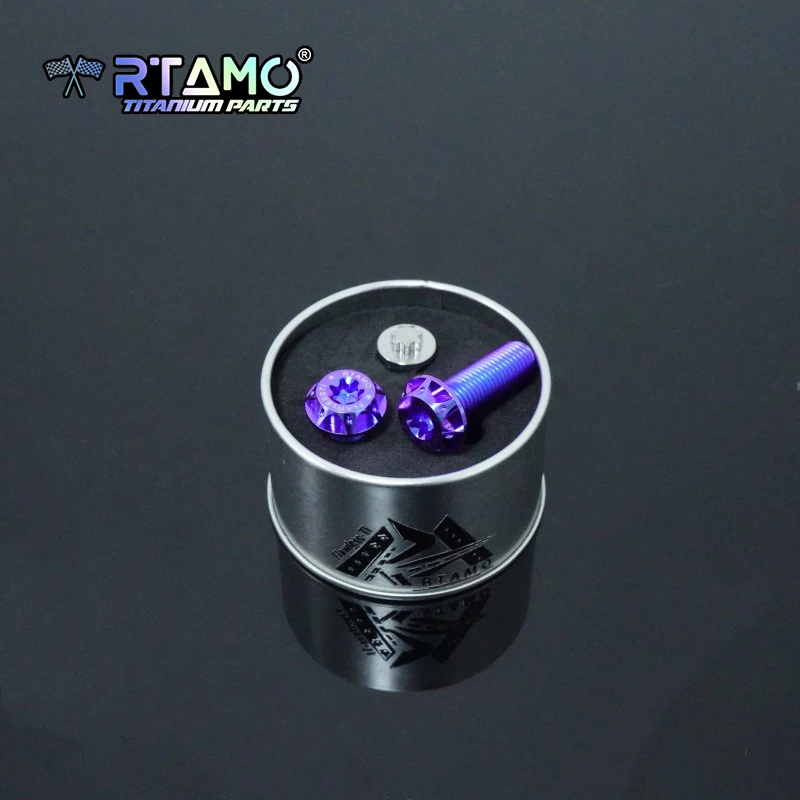 

Титановый винт RTAMO Gr5 M10X25-70 мм, 1,25/1,5 шага, противоугонный болт, высокая прочность для мотоцикла, велосипеда