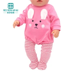 Doll clothes Fashionable bib suits, dresses, onesies for 43 cm newborn dolls and American doll