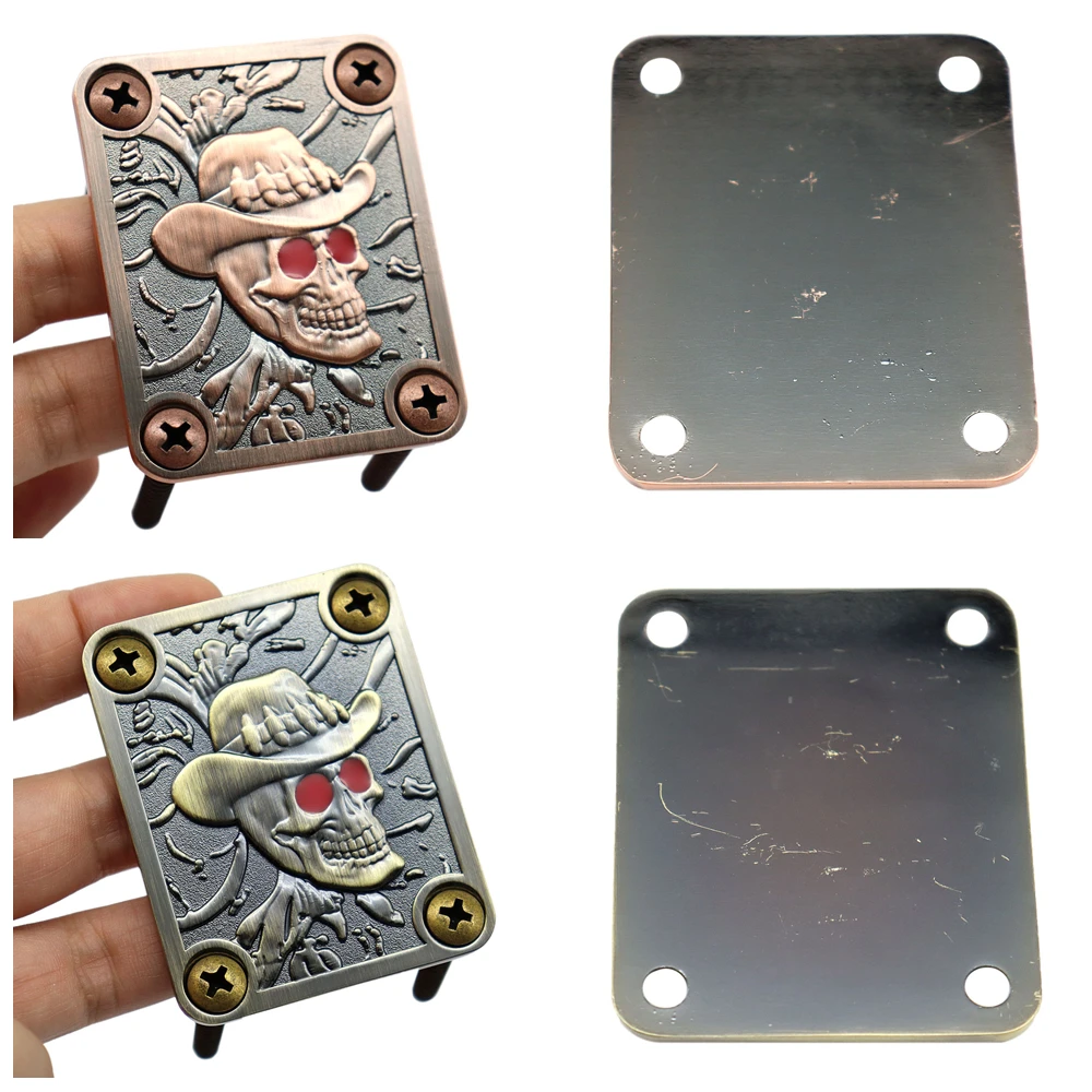 1Set Gitarren-Halsplatte mit Schrauben, quadratisch, für ST TL Gitarre, Jazz Bass, Ersatz-Gitarrenzubehör, 7 Farben – Detail 4