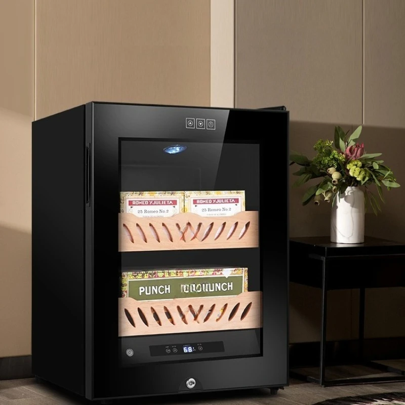 Cigar cabinet constant temperature and humidity high quality mini waking eggplant moisturizing cabinet small ammonia removal