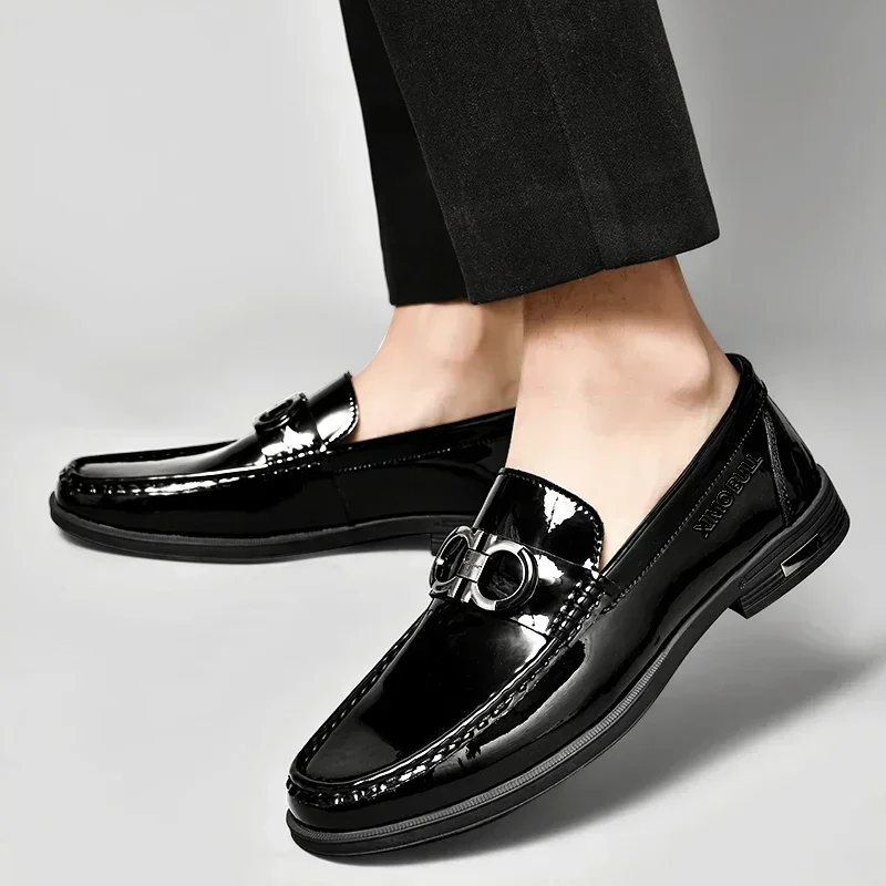 Western Desert Bull Ekskluzywne, lekkie i luksusowe męskie buty skórzane Męskie codzienne buty typu bean Wygodne i uniwersalne buty męskie