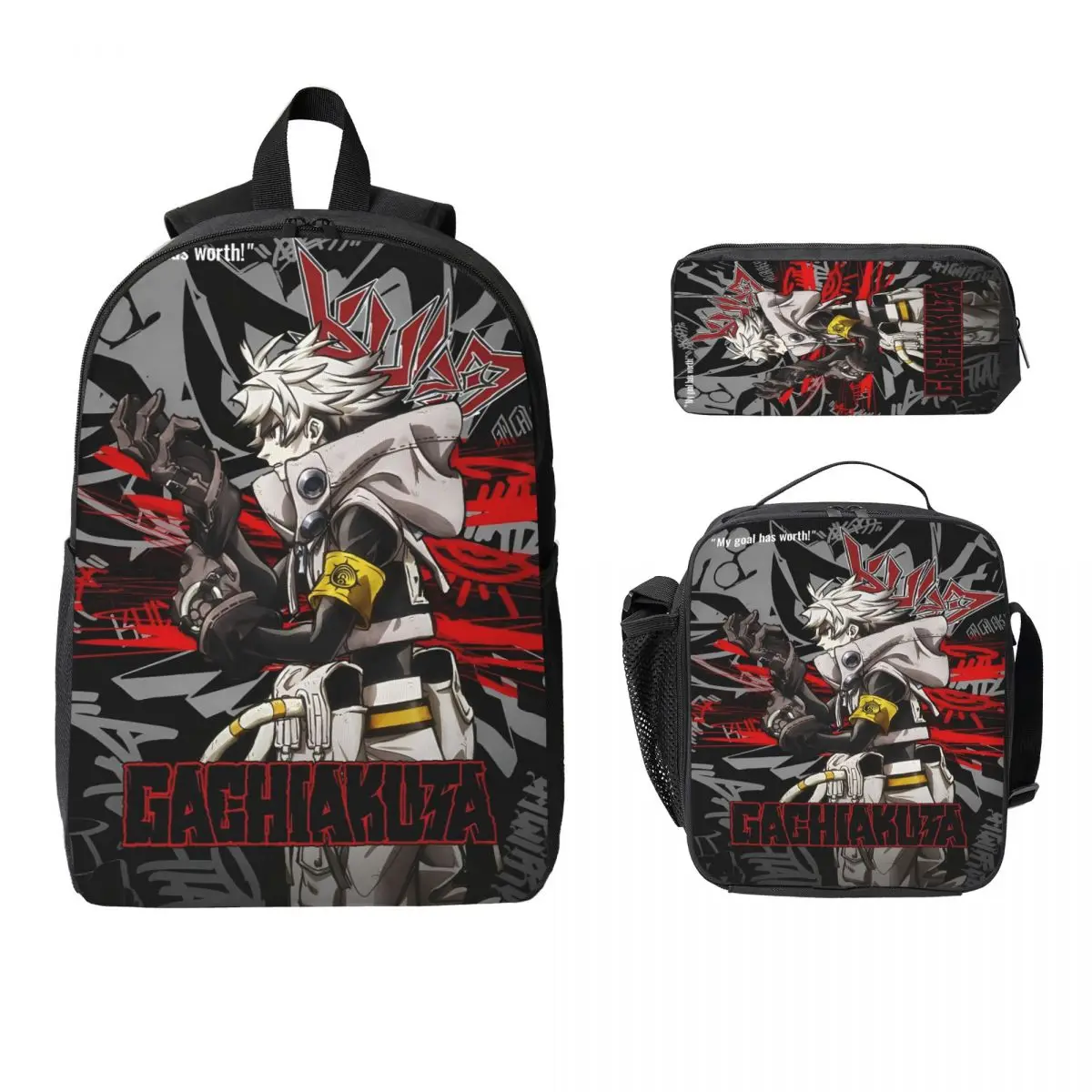

Gachiakuta Manga Rudo детский рюкзак ланч-бокс пеналы для мальчиков и девочек рюкзаки милая школьная сумка набор книг