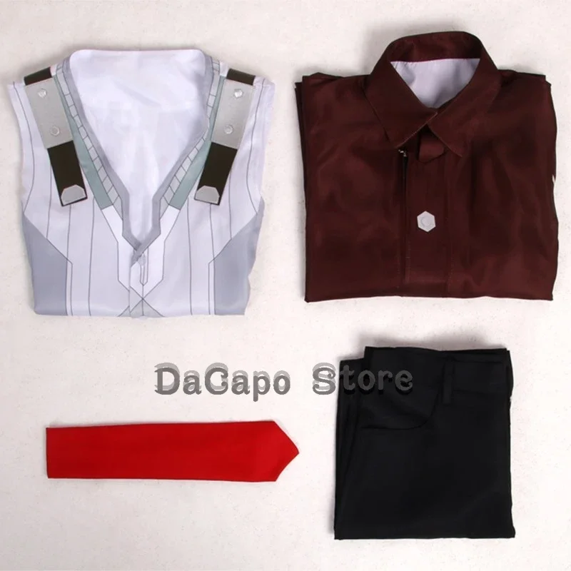 QQ8 فيكتور غامض تأثيري حلي أنيمي LOL قميص سترة السراويل شعر مستعار فيكتور ملابس رجالي دعوى هالوين كرنفال حفلة تمويه 5Lk¥