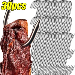Stainless Steel Meat S Hooks Fish Roast Duck Pointed Hooks Hanging Storage Tools Multipurpose BBQ Sausage Bacon Curing Storage