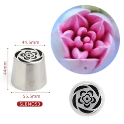 MRF New Stainless Steel Extra Large Tight Flower Pattern Russian Icing Tip Marshmallow Piping Nozzle for Cake Decoration #LBNO53