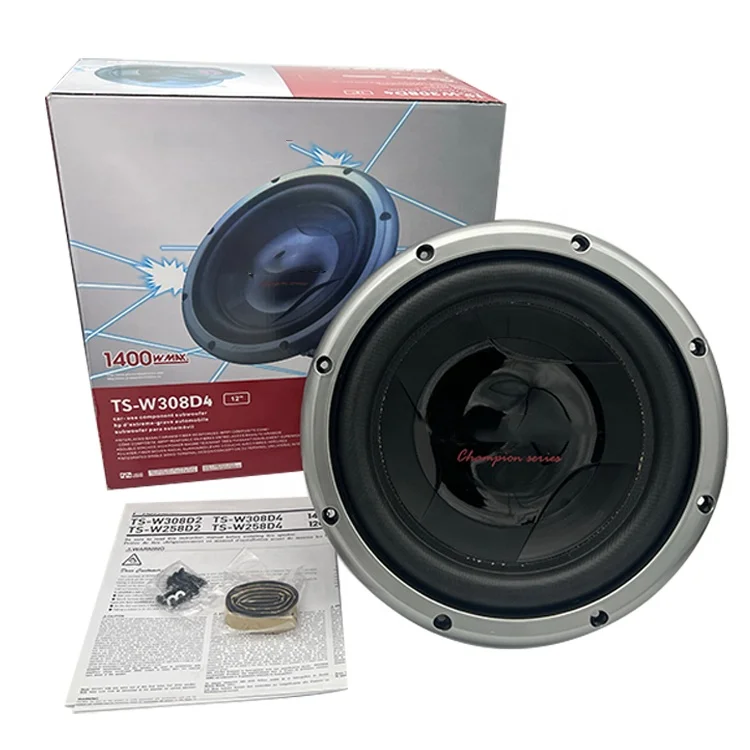 

Factory Hot Model 12" Car Subwoofer Speaker TS-W308D4 1400W Max High Power Daul 4 Ohm Voice Coil Subwoofers for Car
