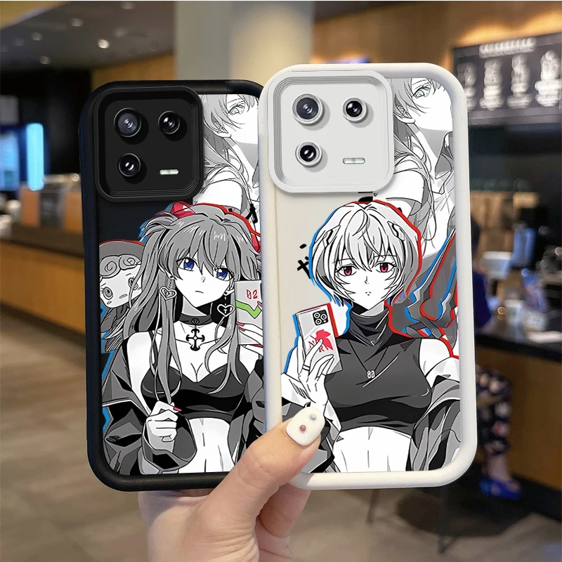 E-Evangelions Ayanami Rei Anime Phone Soft Case for XiaoMi 14 13 12 11T Pro 13 12 11 Lite Poco F6 F5 X5 X3 Pro Protective Covers