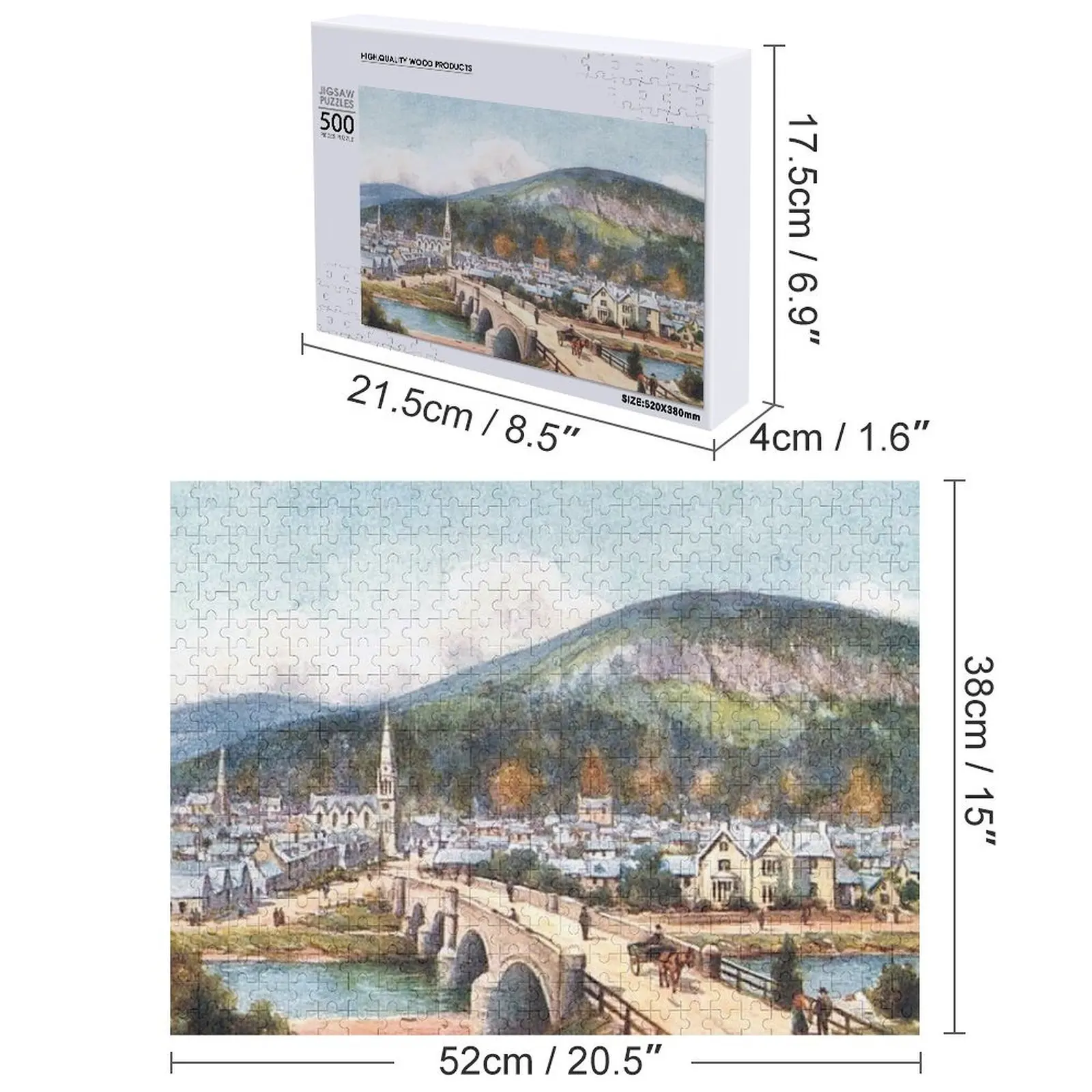 رسم توضيحي عتيق للباليه، أحجية الصور المقطوعة الملكية من Deeside مخصصة مع لغز كائن الطفل