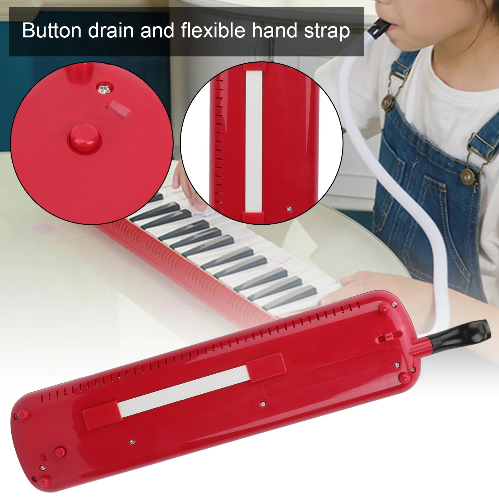 32 Key Melodica Musical Instrument IRIN Melodica 32 Key Wind Musical Instrument Suitable for Beginner Practice Bag