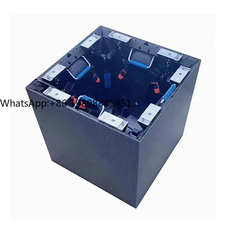 جودة عالية 4-الوجهين الزاوية اليمنى SMD شاشة عرض LED داخلية عمود شاشة LED #1