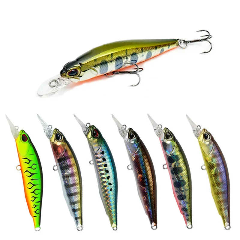 

Bionic Bait Suspension Minnow 5g/8.4g Fake LURE Hard Bait Freshwater Sea Fishing 63mm/77mm Bucktail Bass