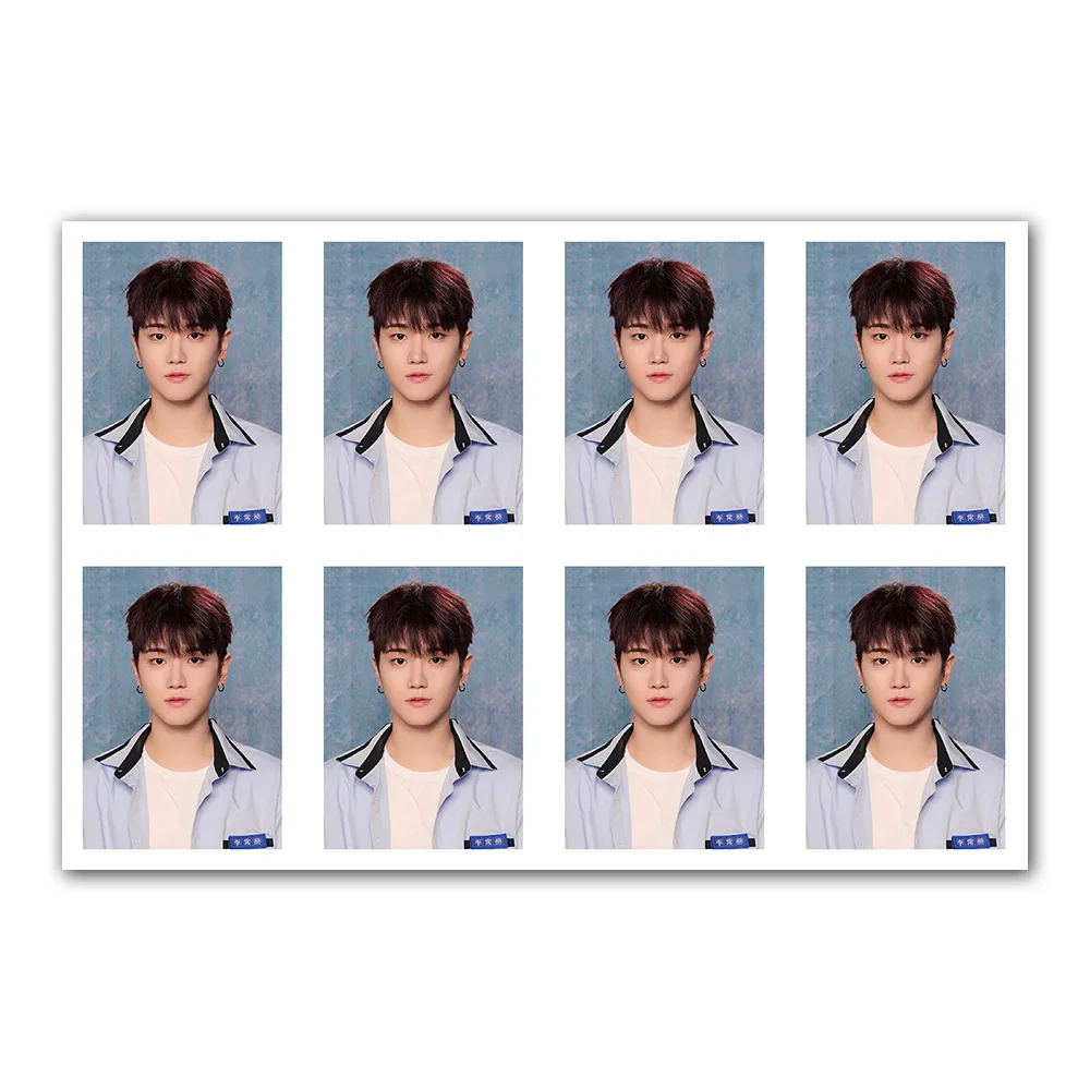 BOYNEXTDOOR One Inch ID Photo WOONHAK RIWOO White Background Photo Postcards INS Korean Style Girls Collection Series Fan Gift