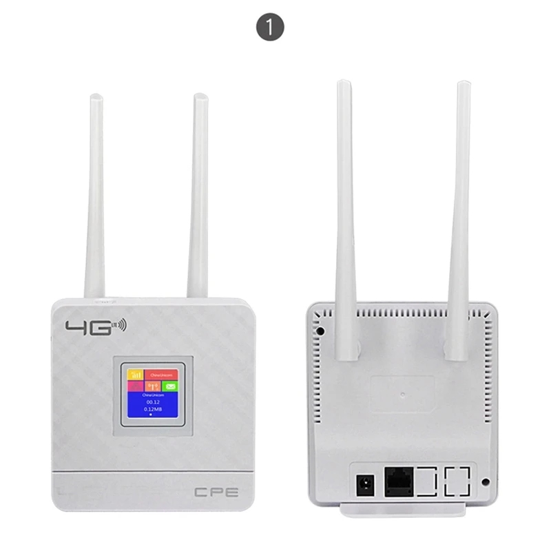 

Unlock LTE CPE Wifi Router Broadband 4G 3G Modem Mobile Hotspot WAN/LAN Port Dual External Antennas Gateway with Sim Card Slot