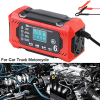 Pulse Repair Battery Charging For Motorcycle SUV Truck 12V/6A Smart Car Battery Charger Intelligent High Power Multifunctional