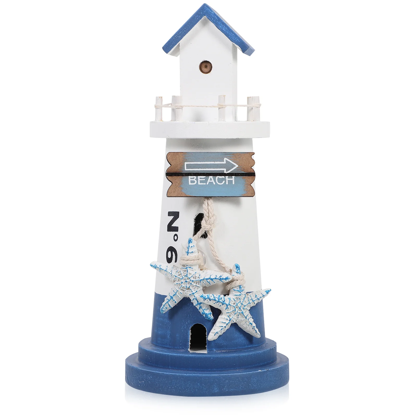 

Lighthouse Ornaments Mediterranean Decor Coastal Style Nautical Seaside Wooden Craft