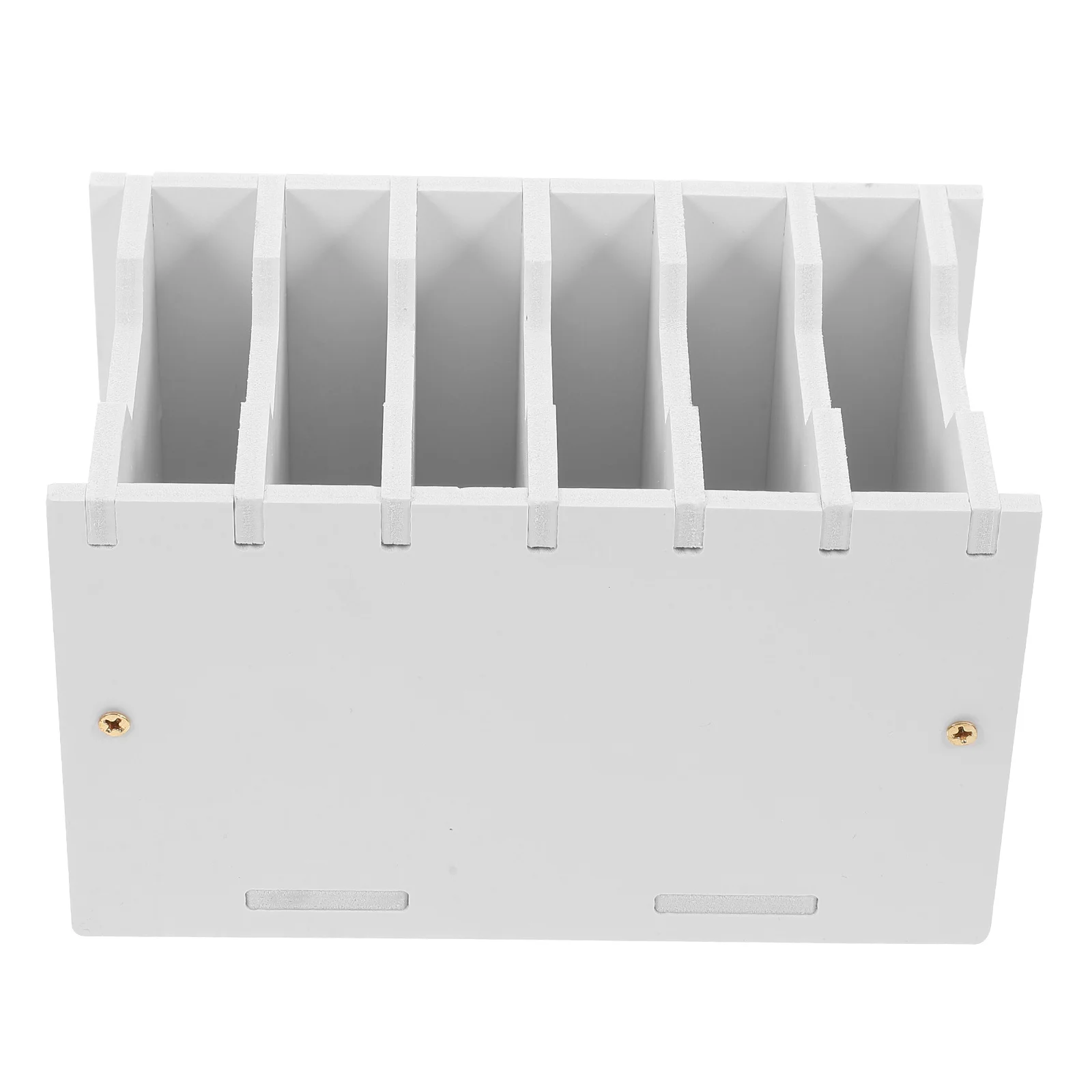 Multicompartment Desktop Storage Box Pvc Cell Phone Holder For Classroom Teacher Organizer Large Storage Basket Phone Caddy For