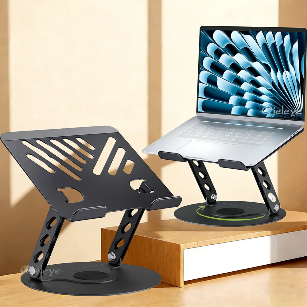 360° Rotatable Aluminum Alloy Laptop Stand Foldable Holder for MacBook Samsung 9.7-17.3