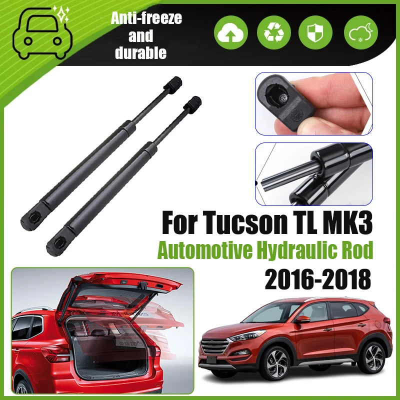 

Car Rear Hood Shock Bar Supporting Strut Spring For Hyundai Tucson 2016-2018 2017 TL MK3 Car Hydraulic Rods Engine Accessories