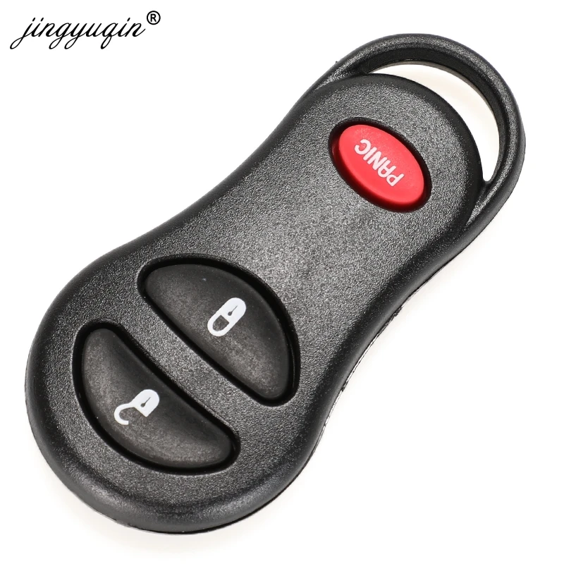 jingyuqin Car Keyless Entry Remote Key Shell Fob Case 3/4 BNT For Chrysler Voyager Cruiser For Dodge Ram Dakota Jeep Cherokee