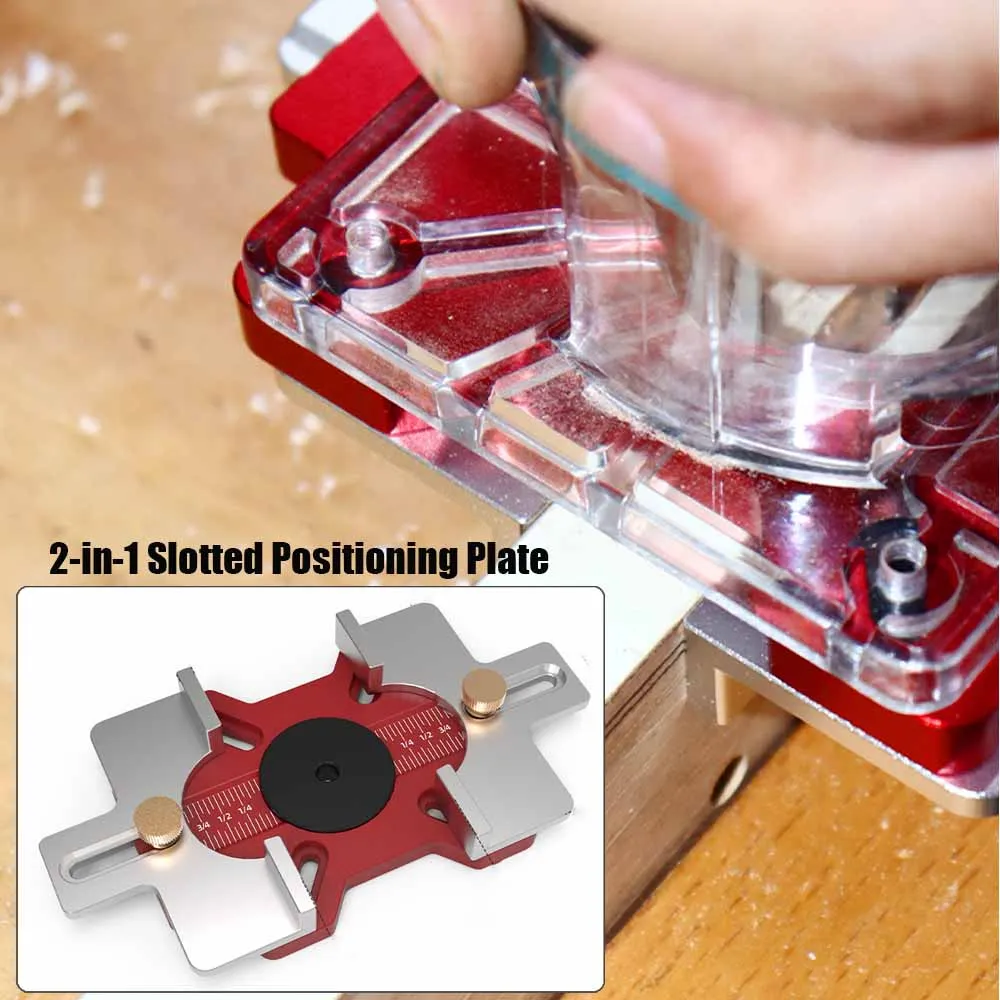 

Деревообработка 2-в-1 позиционирующая пластина с прорезями из алюминиевого сплава, ручка ящика, штамповочный шаблон, деревянные удобные вспомогательные инструменты для резки