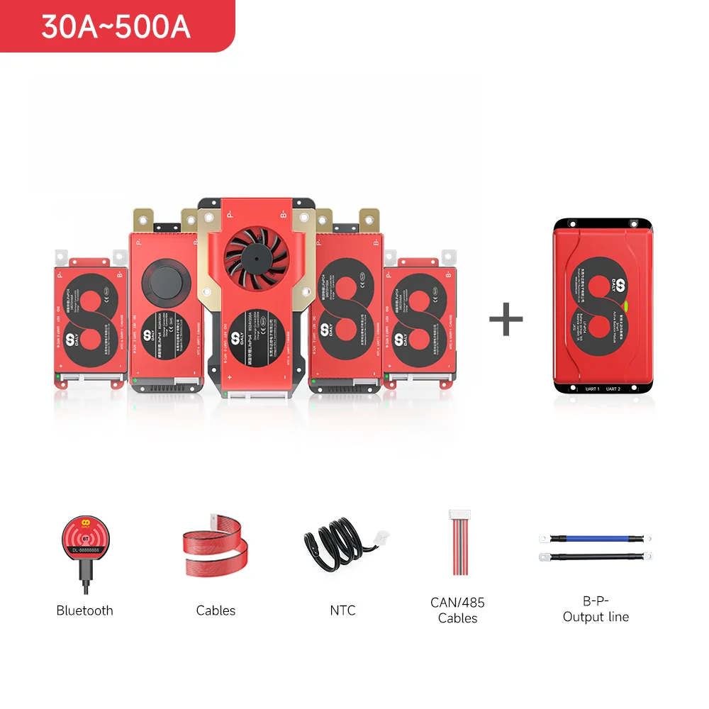 Daly Smart BMS 4S Lifepo4 BMS 8S 24V 16S 48V 1A Active Balancer Lifepo4 Active Equalizer BMS Protection Circuit RS485CANBUS