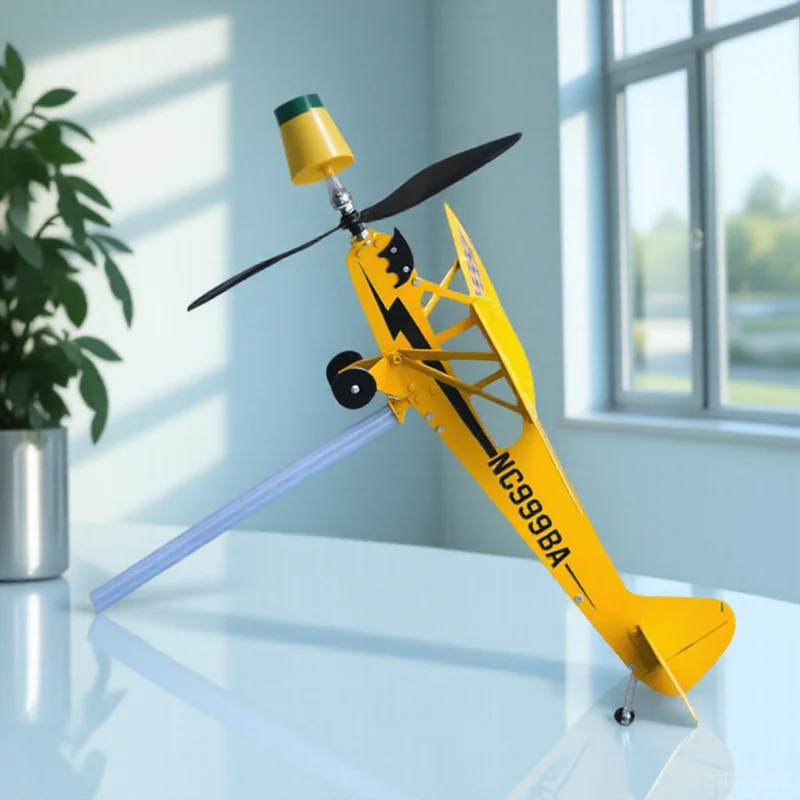 

Metal Airplane Weather Vane Classic Metal Direction Indicator Weather Instrument for Garden Patio Yard Outdoor Decorative Sign