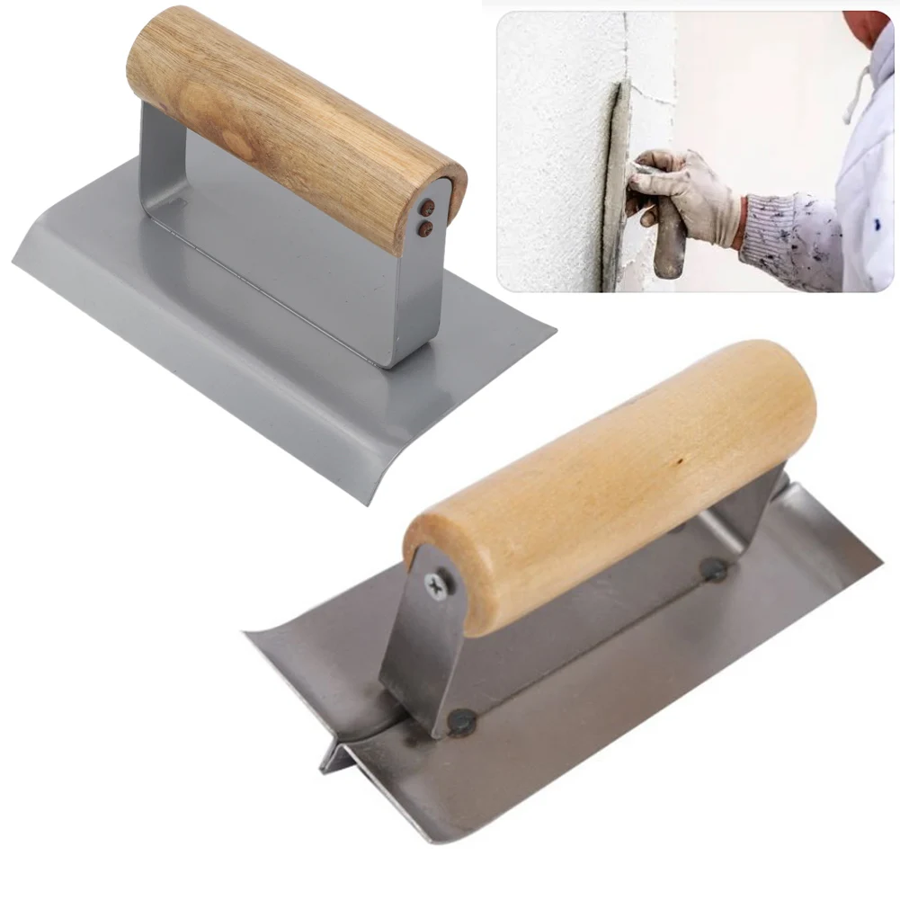 

2pcs Inner Outer Corner Trowel 90 Degree Cement Corner Trowel Half Rounded Trimming Edge For Concrete Slabs Walls